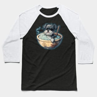 Master Schnauzer Jr Taking a Bath - Schnauzer Series Baseball T-Shirt